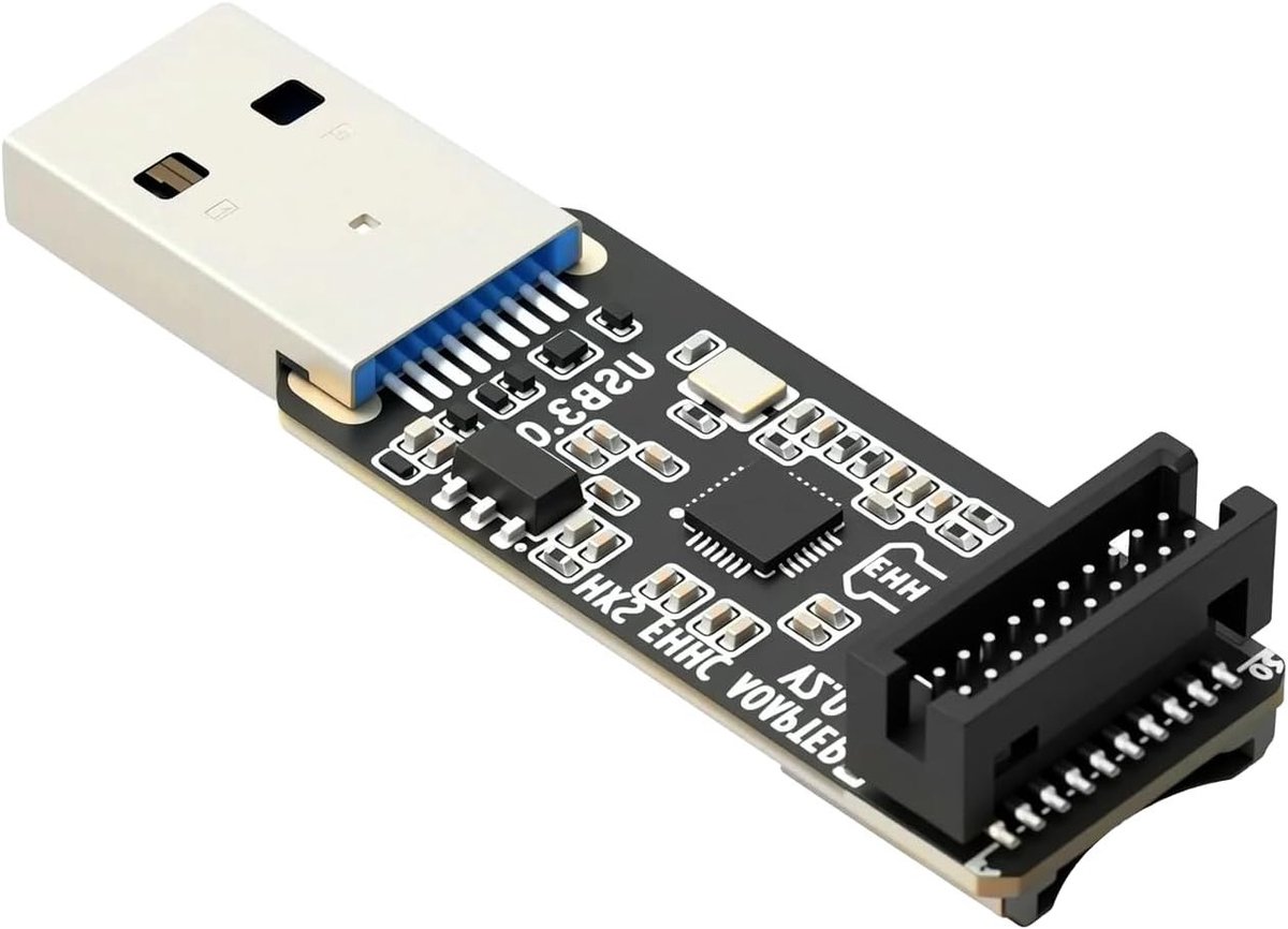 EMMC Adapter V2 USB 3.0 Lezer voor EMMC Modules, MicroSD en TF Geheugenkaarten - Snelle Gegevensoverdracht en Compatibiliteit