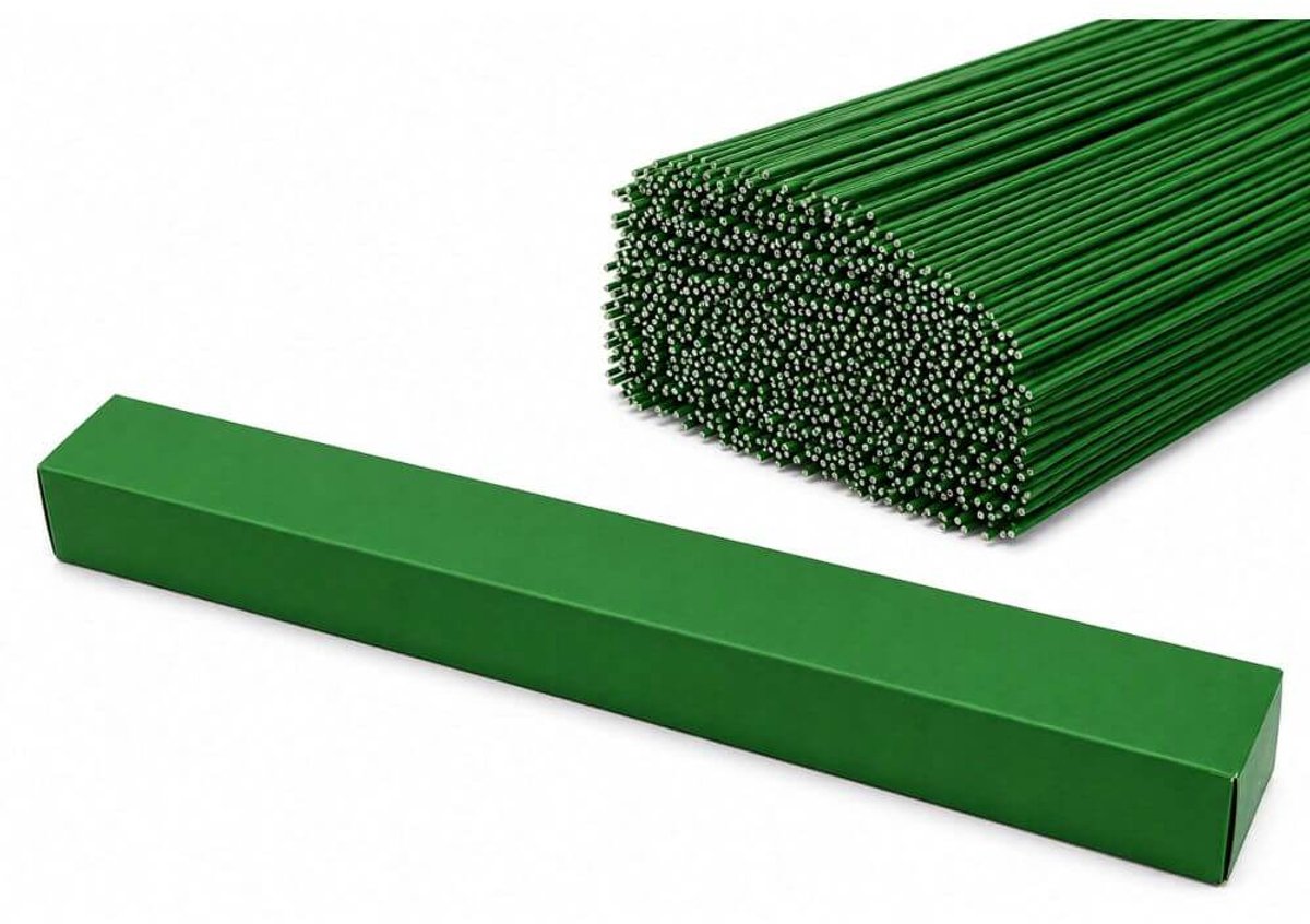 Kortpack verpakkingsmaterialen - labelclips - groen - 2800 stuks - 0.6mm x 300mm