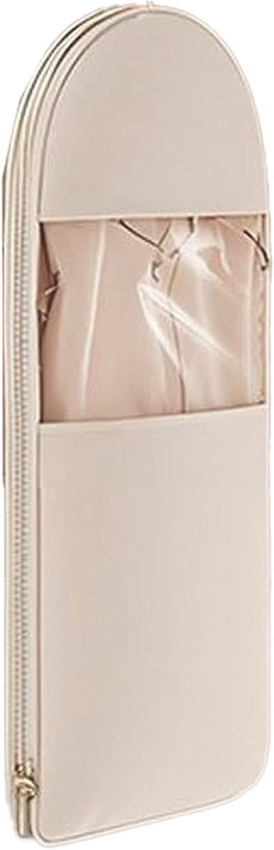 Kleding Opbergzakken - Kledinghoes Hangend - Kasten Organiseren - Zelfcompressie Rits - 90x58x15cm - Beige