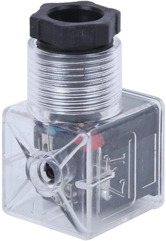 5 Stuks Solenoïde Spoel Stekker Connector voor Hydraulische Ventielen - Transparante DC24 Volt Accessoires voor Verbinding en Installatie — afbeelding 5