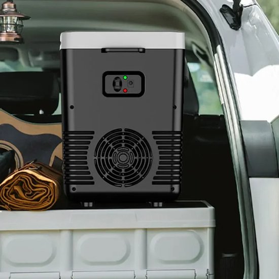 Mini Koelbox 10L - Elektrische Koelbox en Warmhoudbox - 12V voor Auto & 220V voor Thuis - Draagbare Koelkast - Koelen en Verwarmen - Zwart — afbeelding 3