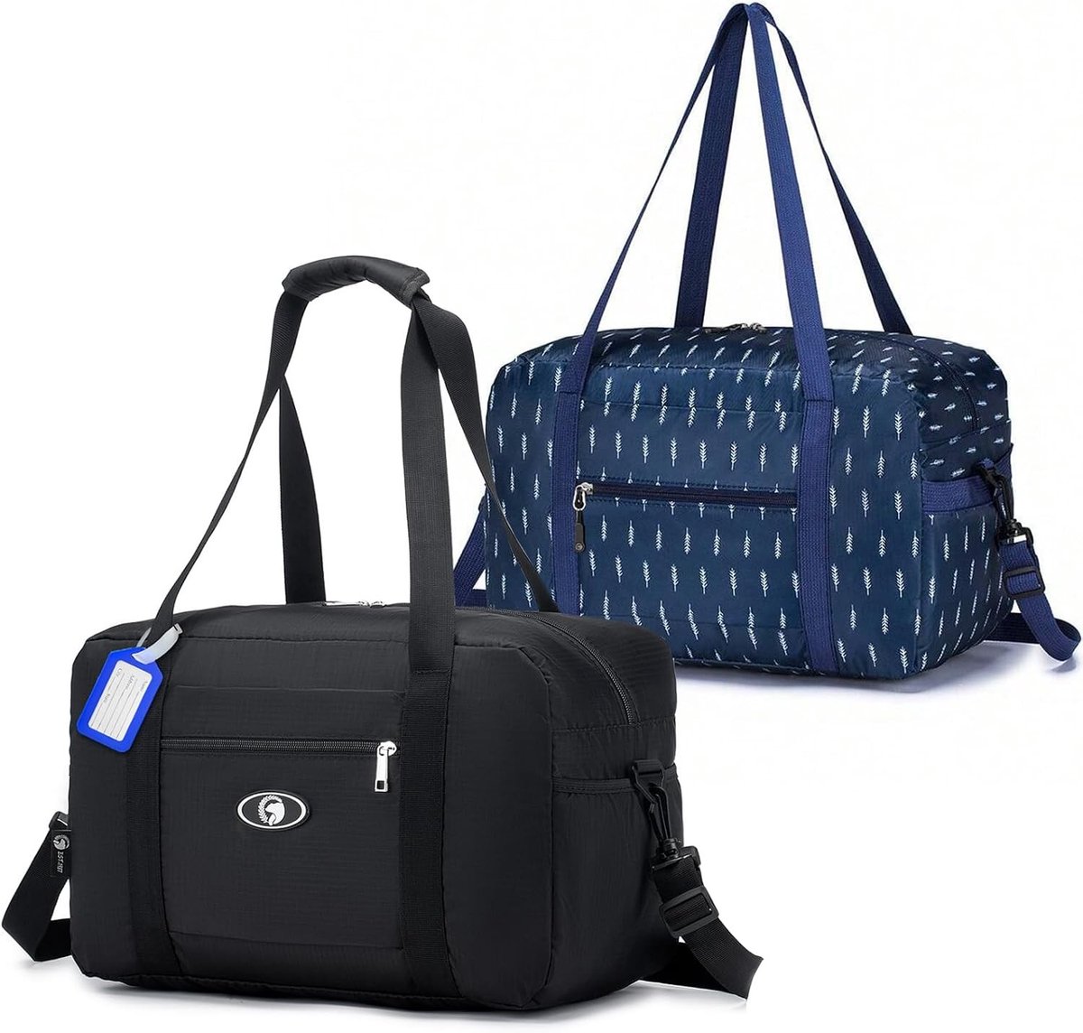 20L Reistas Handbagage 40x20x25cm Vouwbare Waterdichte Weekendtas voor Dames en Heren, Lichtgewicht Reistas voor Fitness en Cabin Bag