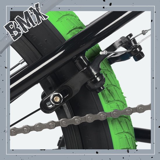 Kinderfiets 18 Inch BMX Fiets voor Kinderen van 5-9 Jaar - Geschikt voor Jongens en Meisjes van Merkloos — afbeelding 3