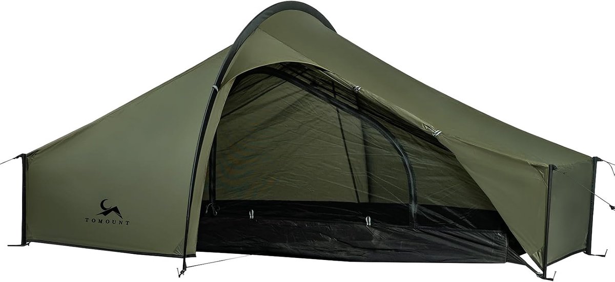 SnelShoppen - Ultralichte Bivouac Tent 1 Persoon Waterdicht Nylon Groene Kampeertent voor Outdoor Activiteiten, Trekking, Wandelen, Reizen en Klimmen