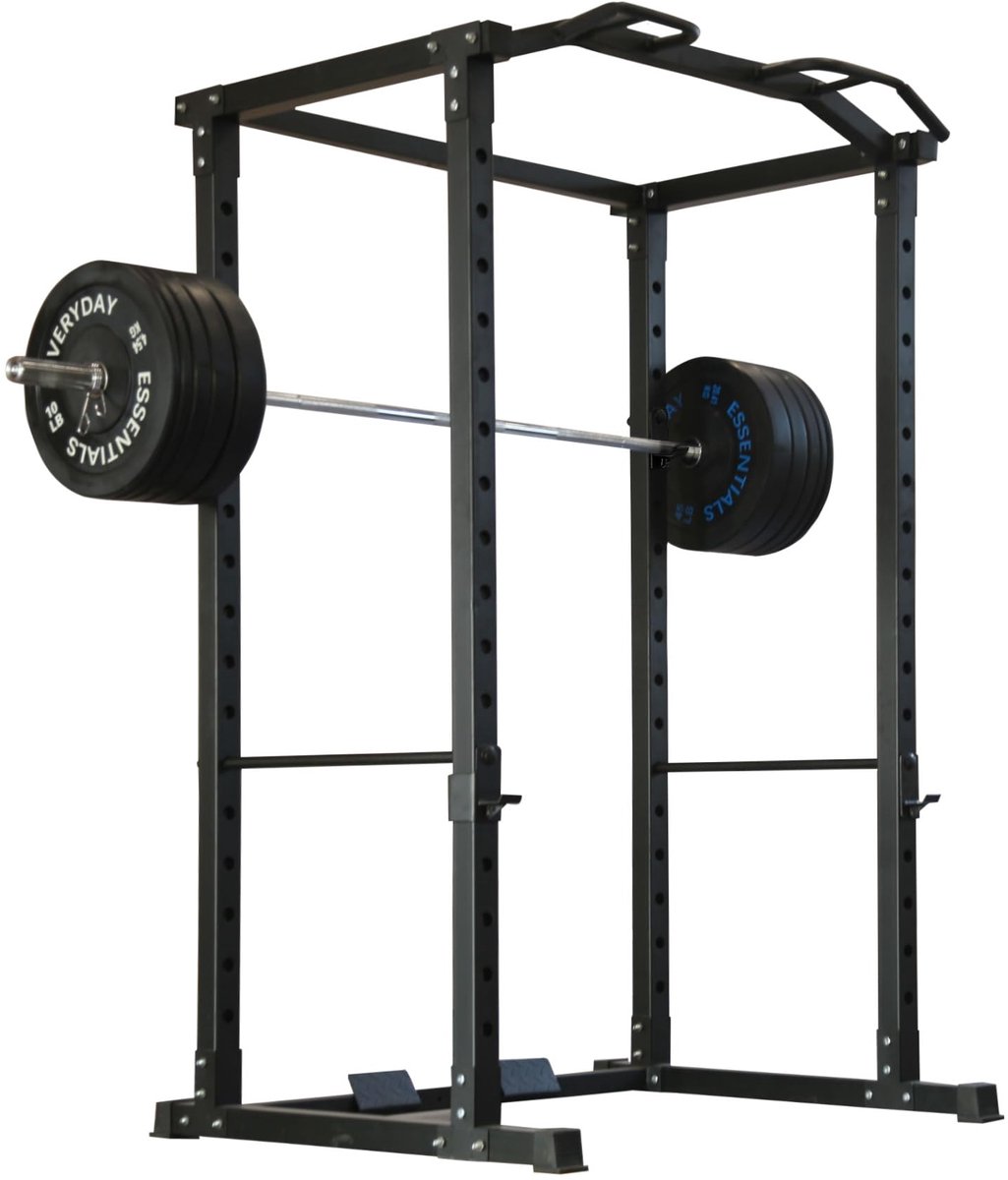 SnelShoppen - Fitness Riem voor Squats, Krullen, Rijen en Geleide Deadlifts - Bevestiging voor 2" x 2", 3" x 2", 3" x 3" Rekken - Duurzaam en Betrouwb