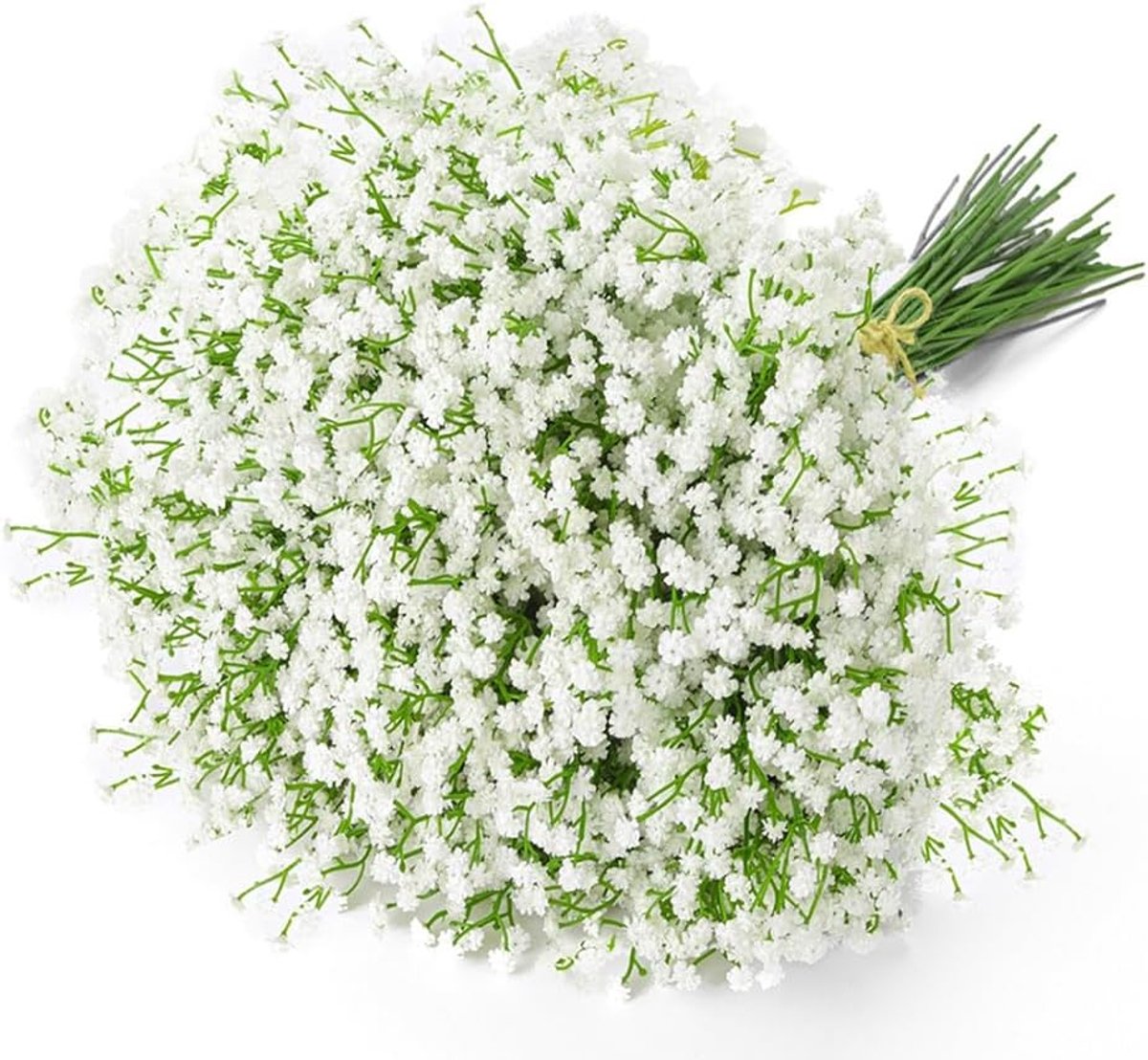 6 Stuks Kunst Gipskruid Wit - Balkonbloemen - Realistische Gypsophila Kunstbloemen – KunstbloemenUV & Weerbestendig – Kunstplanten voor Buiten en Binnen - voor Vaas, Bruiloft, DIY Bloemstukken, Kransen, Tafeldecoratie & Woondecoratie