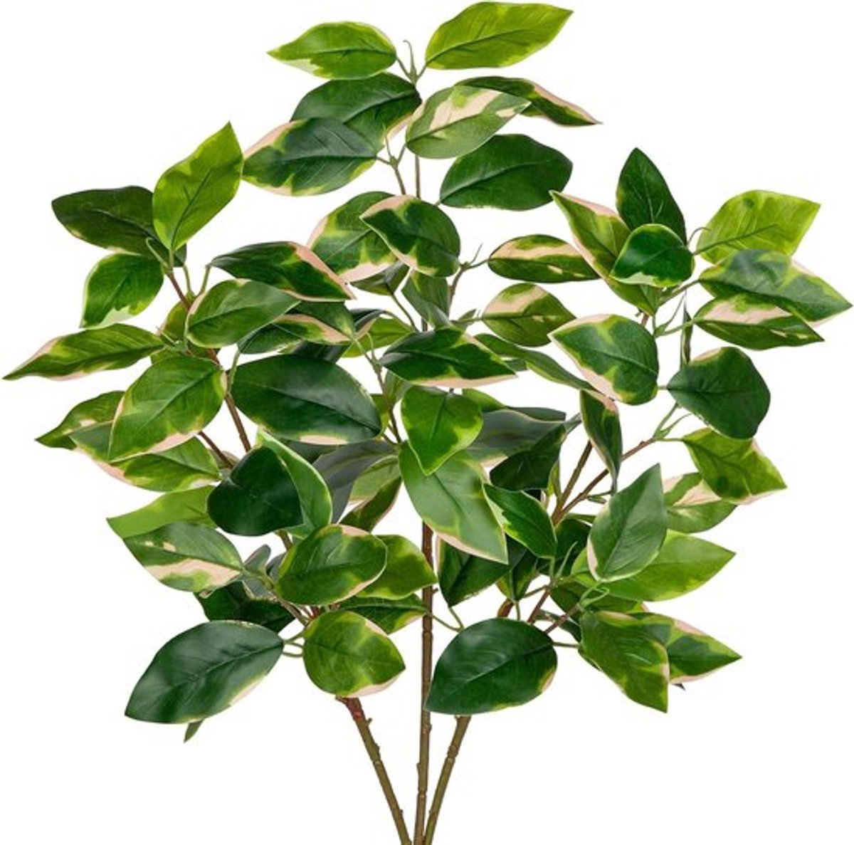 Kunstmatige groenstengels - Set van 3 - Faux pothos stengels - Decoratieve takken - Nep struikbladeren - Zijden groen decoratie - Vaasvullers - Bloemstuk decor - Thuis en bruiloft decoratie - Tafel middelpunt - 27,5 inch hoog