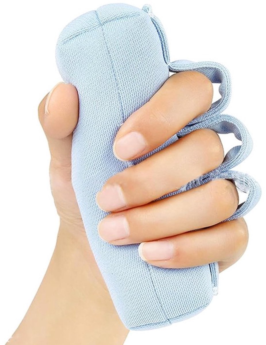 Set van 2 Vingercontractuur Handgrepen voor Palm Bescherming, Revalidatie Kussen bij Beroerte, Hemiplegie en Artritis, Versterking van Gripkracht