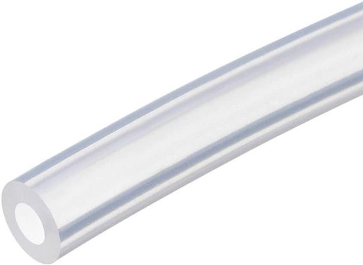 Siliconen buis 5 mm ID x 10 mm OD 5 m lengte - flexibele rubberen slang voor waterpomp - transparant - duurzaam en veelzijdig