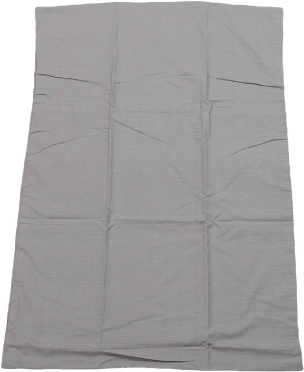 Zachte, organische katoenen kussenhoes, antistatisch grondkussen voor thuis en op reis, 20,08x29,53 inch (GRIJS)