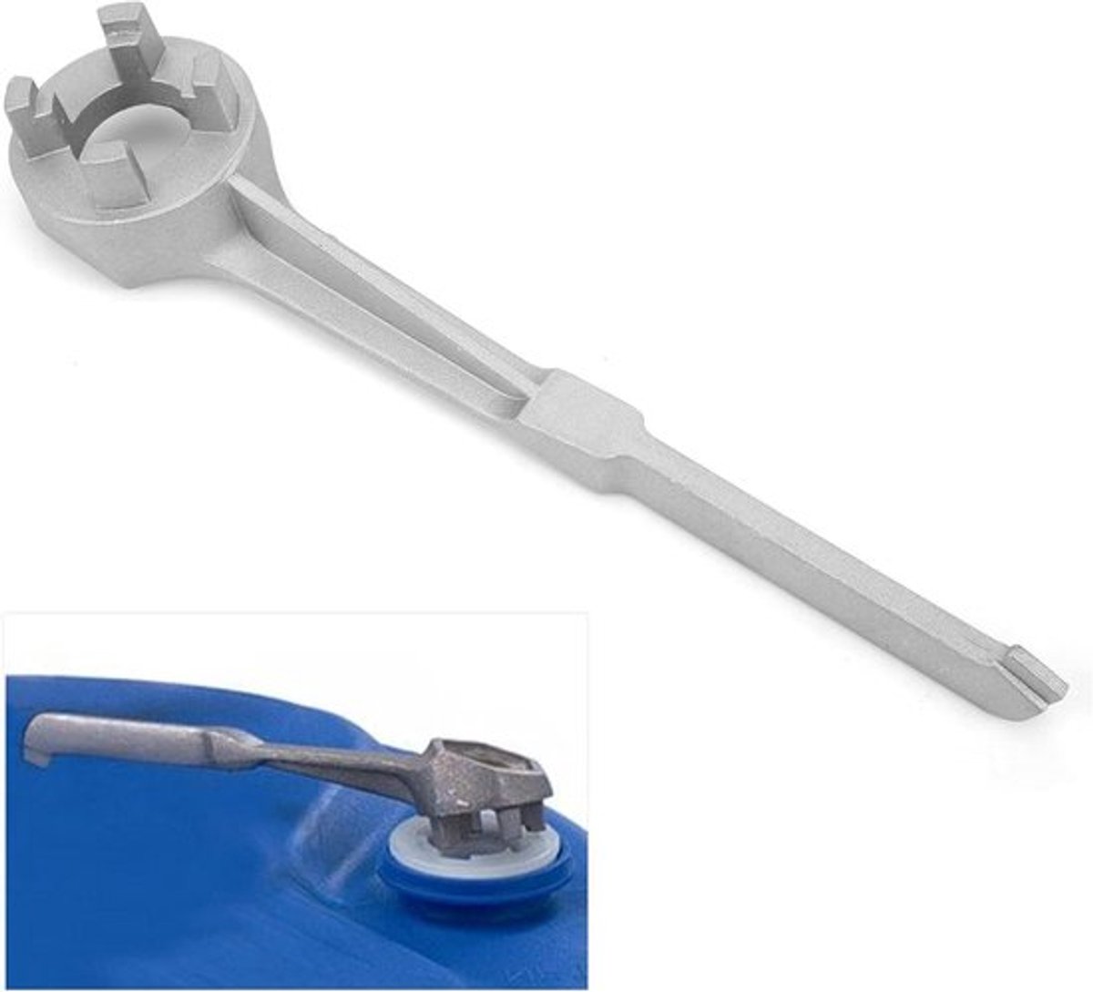 Olie Drum Bung Wrench Spanner voor Opening Deksel van Olievaten 10 15 20 30 55 Gallon Standaard Plug - Aluminium Ontariowerp