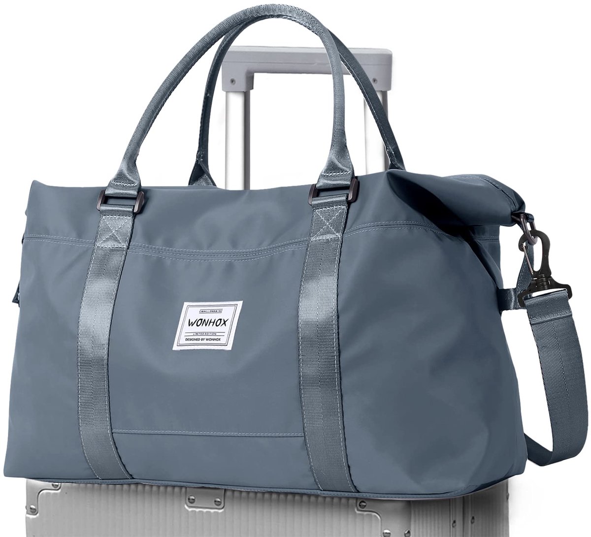 SnelShoppen - Reistas voor Dames, Weekendtas Waterafstotend, Handbagage, Gymtas, Ziekenhuistas, Geboorte Tas, Fitness, Zwemmen, Sauna - Koningsblauw