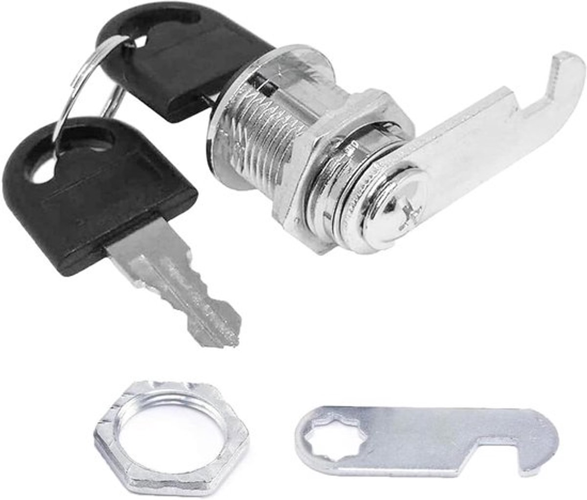 (Pack of 10) Mailbox Turning Tongue Lock File Cabinet Lock 20mm Open Type