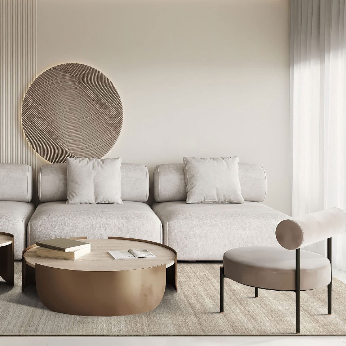 SnelShoppen - Hamid Kavir Tapijt - Zacht Handgeweven Wollen Tapijt - Zeer Zachte Aanraking - Goud 200x290cm - Ideaal voor Woonkamer, Slaapkamer, Eetka