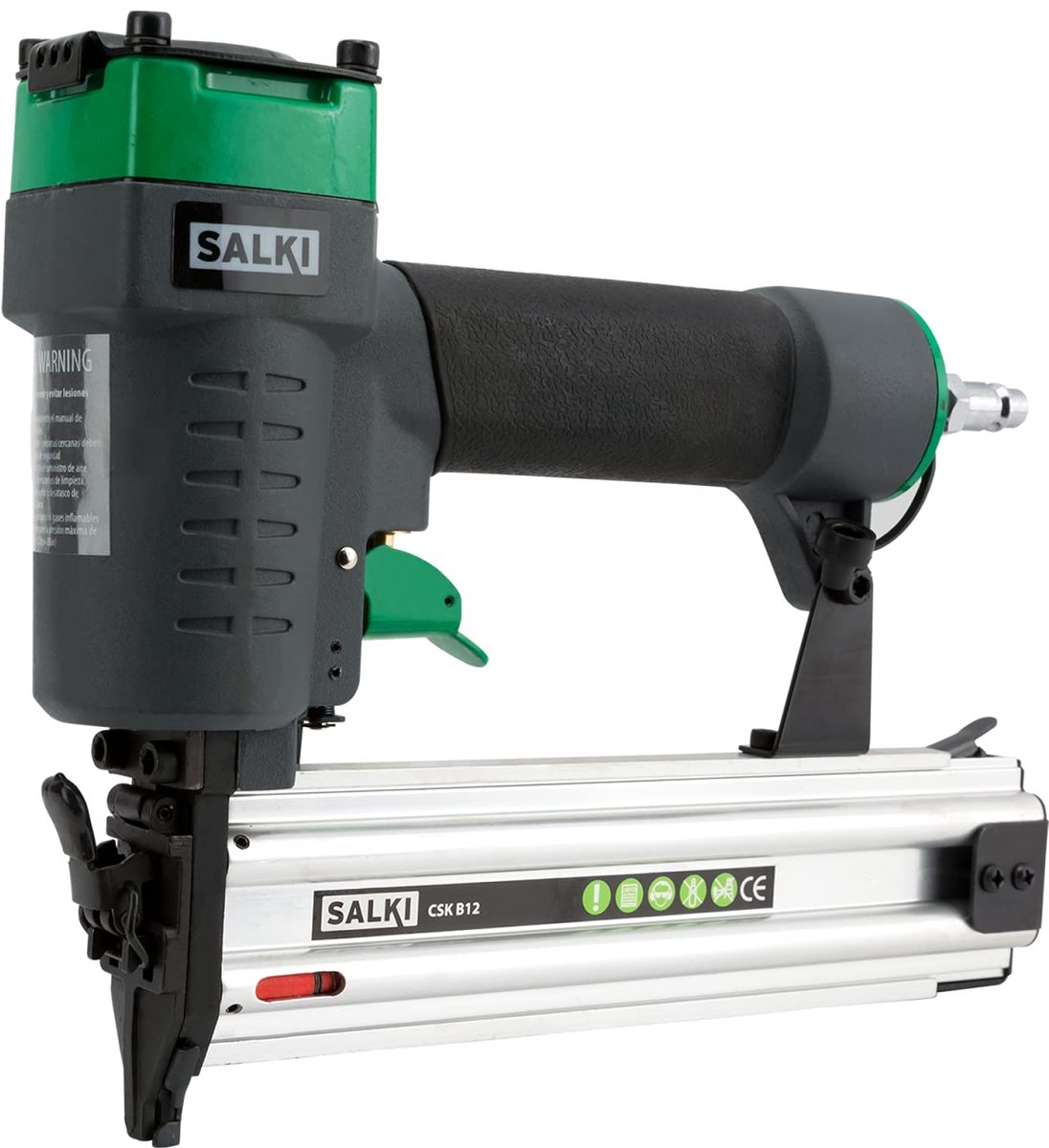 SnelShoppen - Pneumatisch Nagelpistool SALKI CSK B12 voor Hout en Timmerwerk, Persluchtspijker Compatibel met Brad AX 1,2 Spijkers van 10 tot 50 mm
