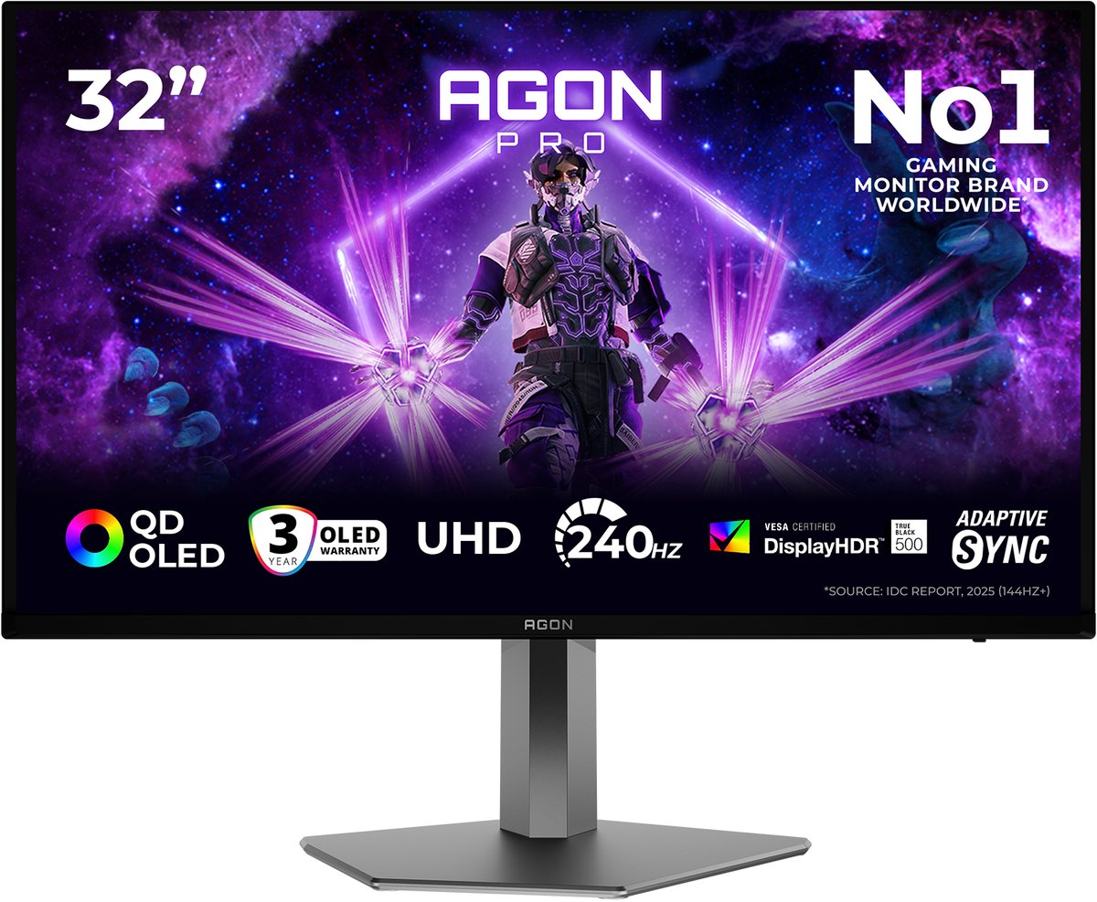 AOC AG326UZD2P computer monitor 80 cm (31.5") 3840 x 2160 Pixels