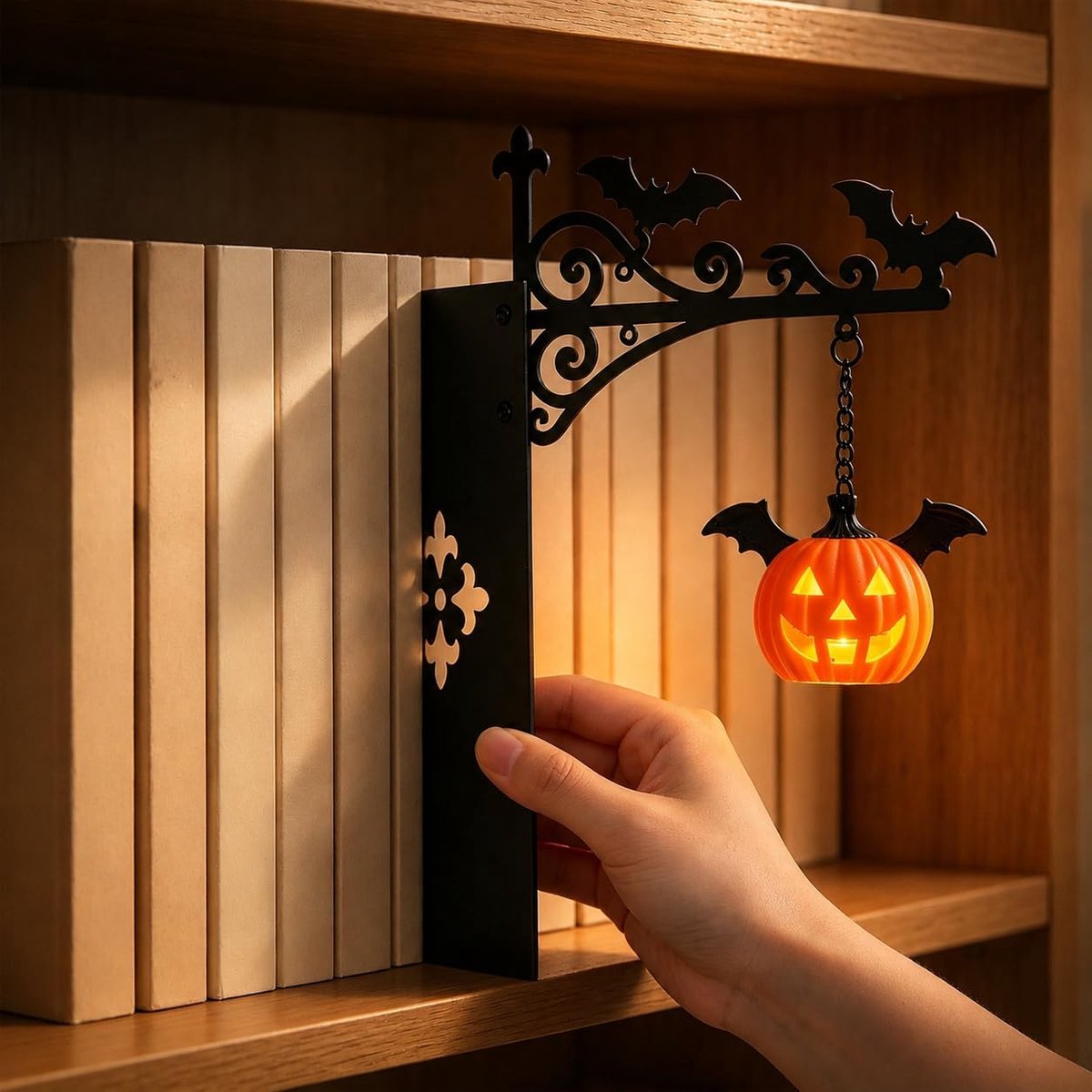 Boekensteun Metaal - Boekenplanklamp - Bibliotheeklantaarn - Decoratieve Boekenplankverlic