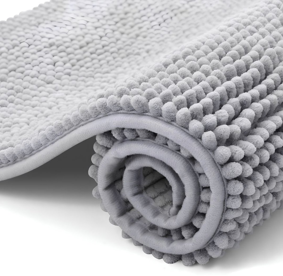 NIVA® Antislip Douchemat - Waterabsorberende Badmat - Antislip Douchemat - Lichtgrijs - 60cm x 40cm x 1cm