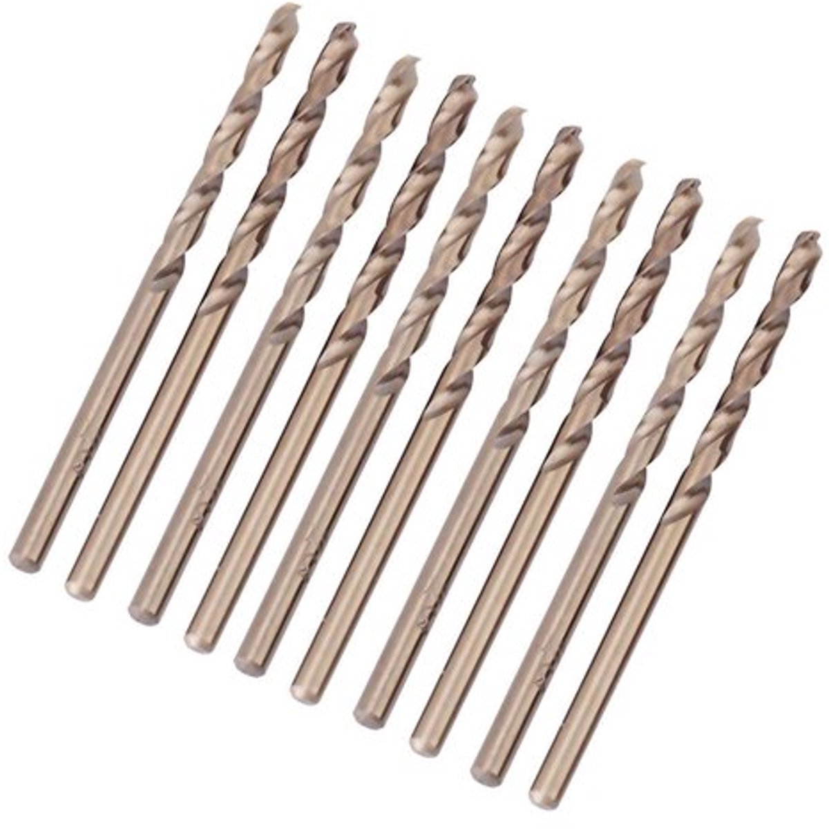 Boorset - 10-delige HSS Cobalt Boorset voor Staal en RVS - Precisie Boor 1-5mm - Geschikt voor Metalen - Boorset voor Doe-Het-Zelf Klussen