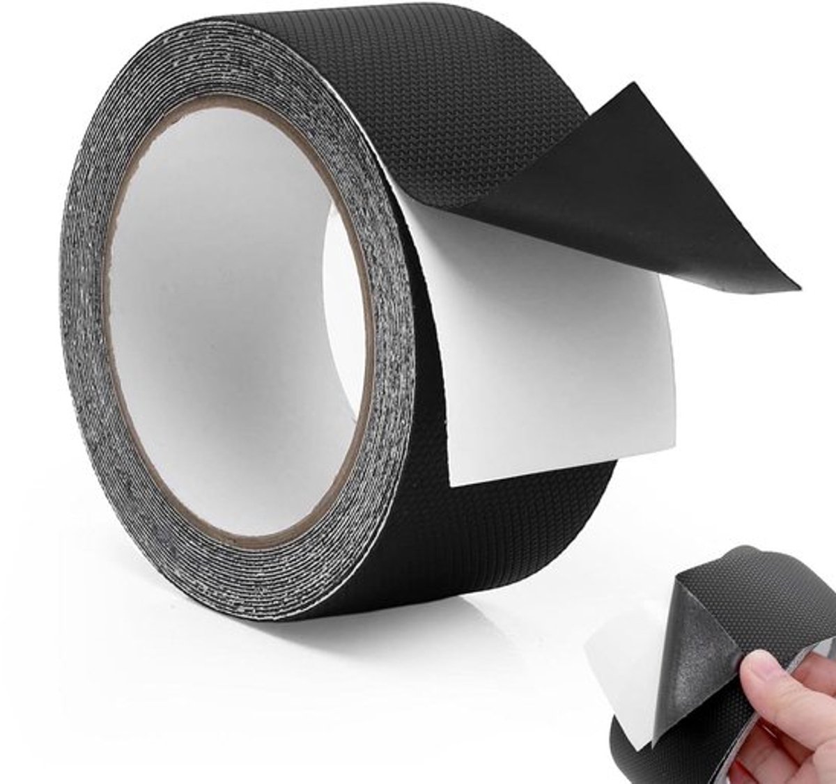 Zelfklevende Antislip Tape Zwart 5m - Waterdicht - Voor Trappen en Ladders - Binnen en Buiten - DIY Projecten.