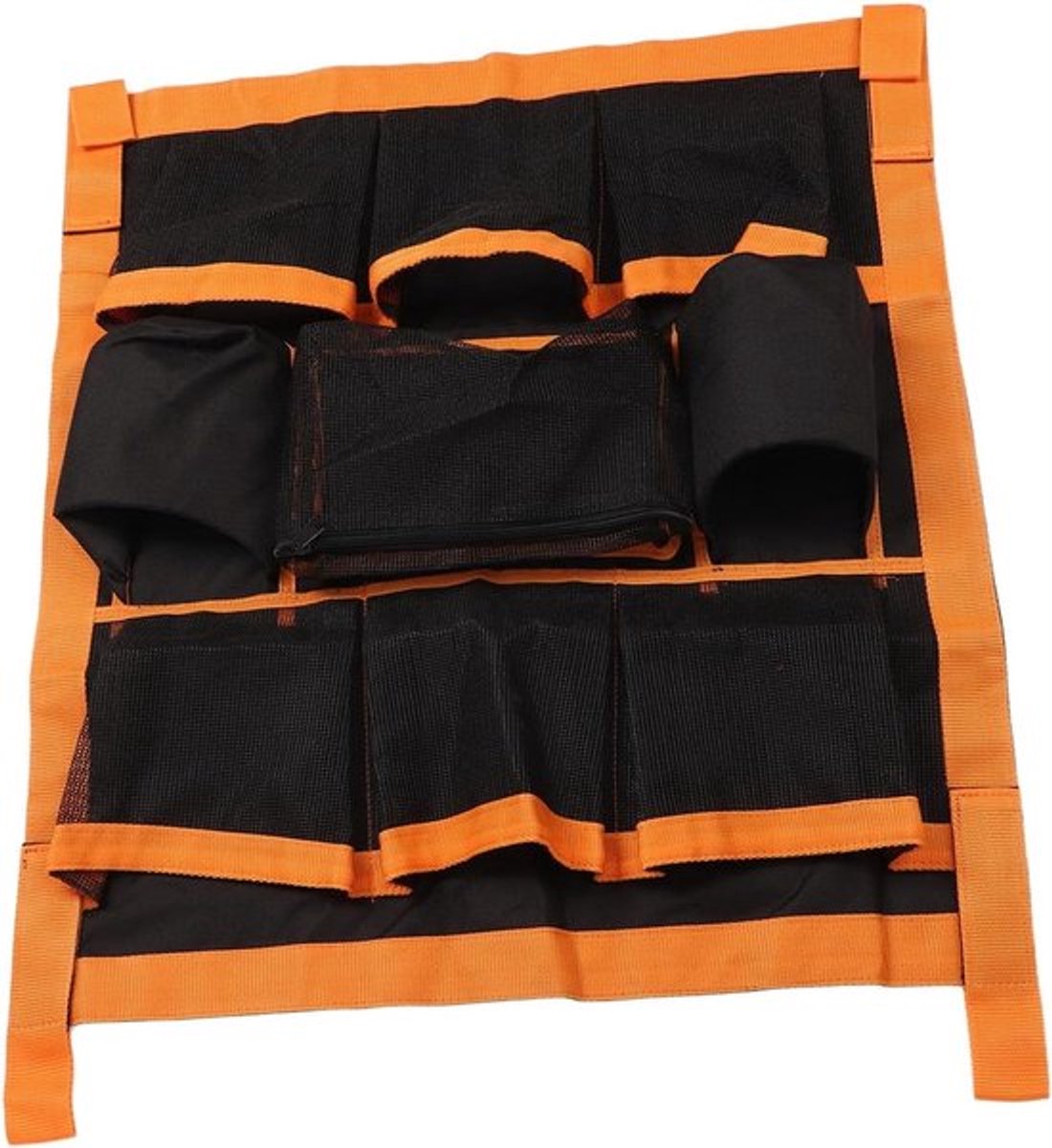 Gereedschapstas Stal - Paardenbenodigdheden Organizer - Gereedschap Opbergen - Ophangbaar Ontwerp - 58 x 64 cm - Zwart