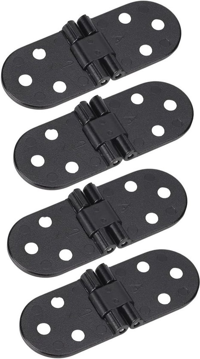 Deurscharnier 4 stuks zwart zink legering - kastaccessoire met vouwtafel voor naaimachine counters