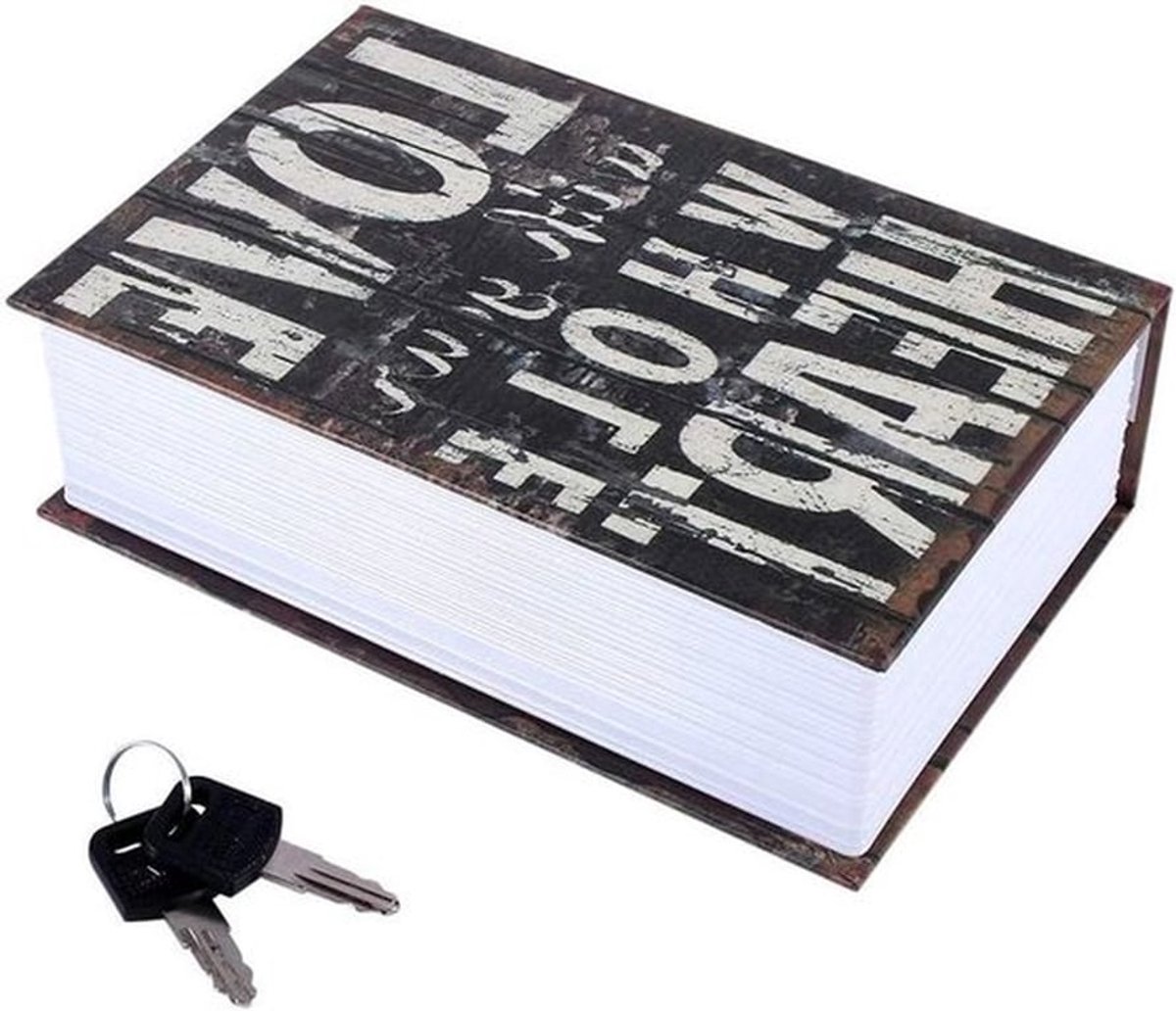 Mini Boekkluis met Sleutel - Geld Verstoppingskluis - Veiligheids Woordenboek - Geheim Bewaarboek - Liefdestype - Opslag Verborgen Geld - Mini Kluis Thuis - Geheime Opslagplaats - Tijdschriftkluis