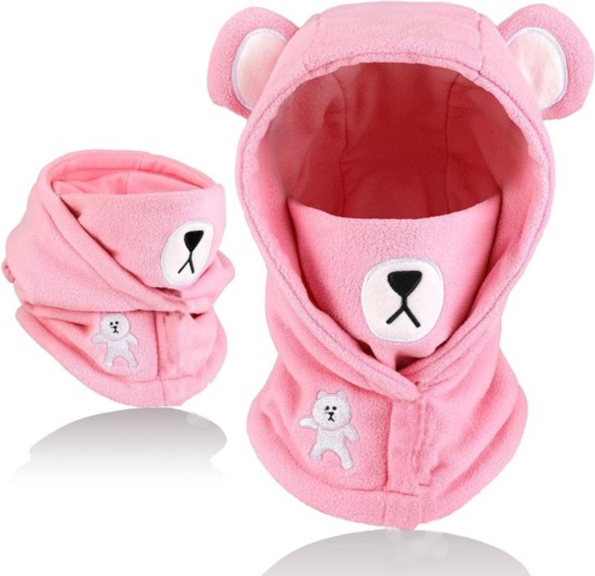 Thermische Fleece Balaclava met Dierenprint voor Kinderen - Multifunctionele Winddichte Ski Masker, Warme Hoed en Nekwarmer voor Jongens en Meisjes