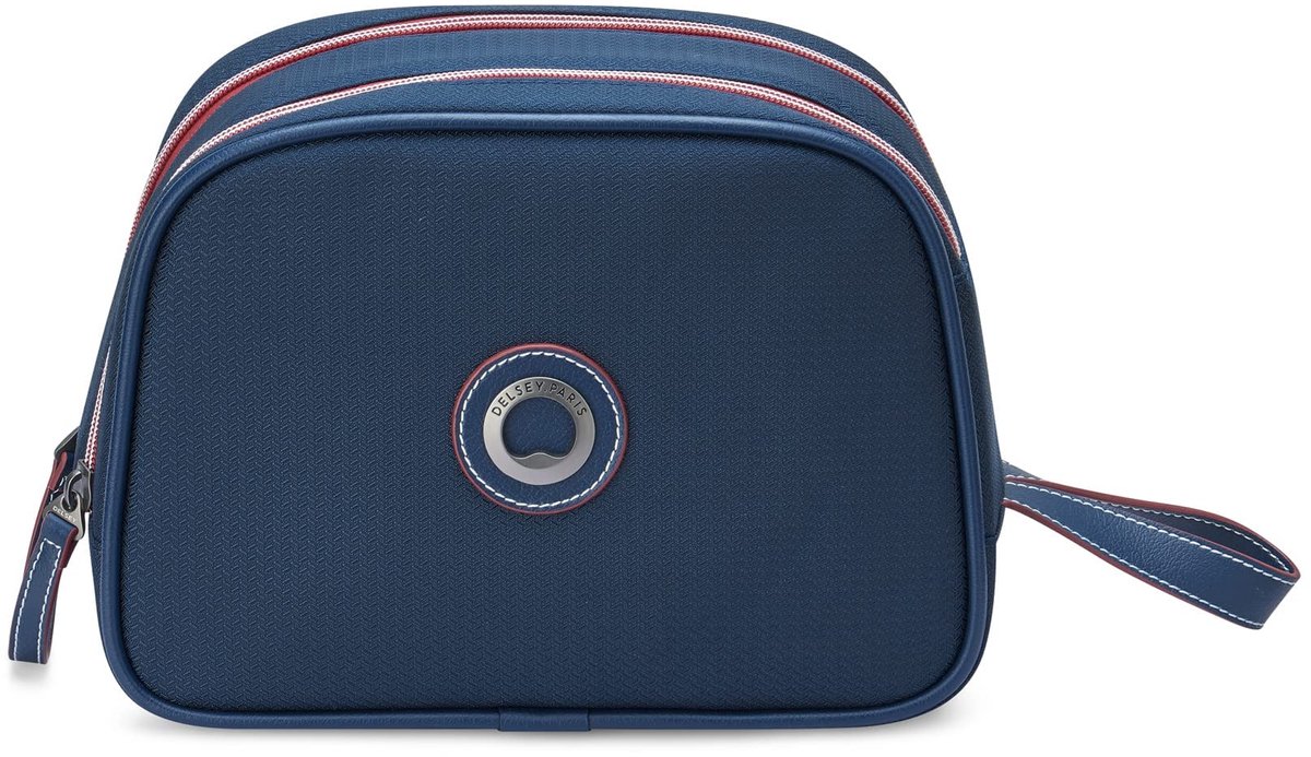 SnelShoppen - Toilettas en Make-up Reistas Marineblauw - Draagbare Organizer voor Reizen, Dagelijks Gebruik, Cosmetica, Waterafstotend Materiaal, Comp