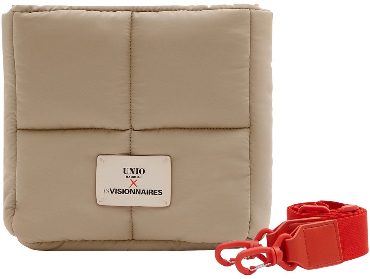 Unio Hamburg x Les Visionnaires schoudertas Puffy Unio Miyu Toast Taupe