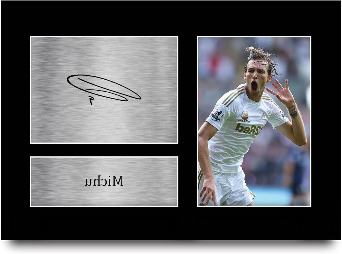 Gesigneerde Foto - Fan Merchandise - Cadeau Geven - Gedrukte Replica - A4 Formaat - Zwart Gematteerd