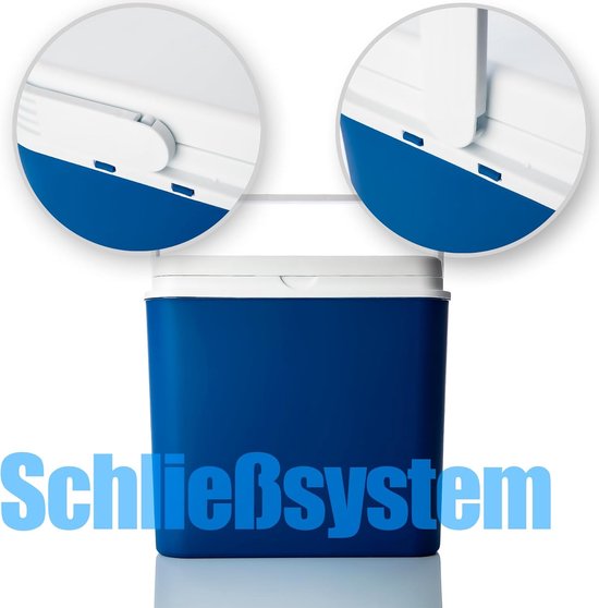 Koelbox - Koeltas thermobox - Onderweg koel houden - Inclusief 6 accu's - 24 liter - Blauw wit van Koelbox. — afbeelding 3