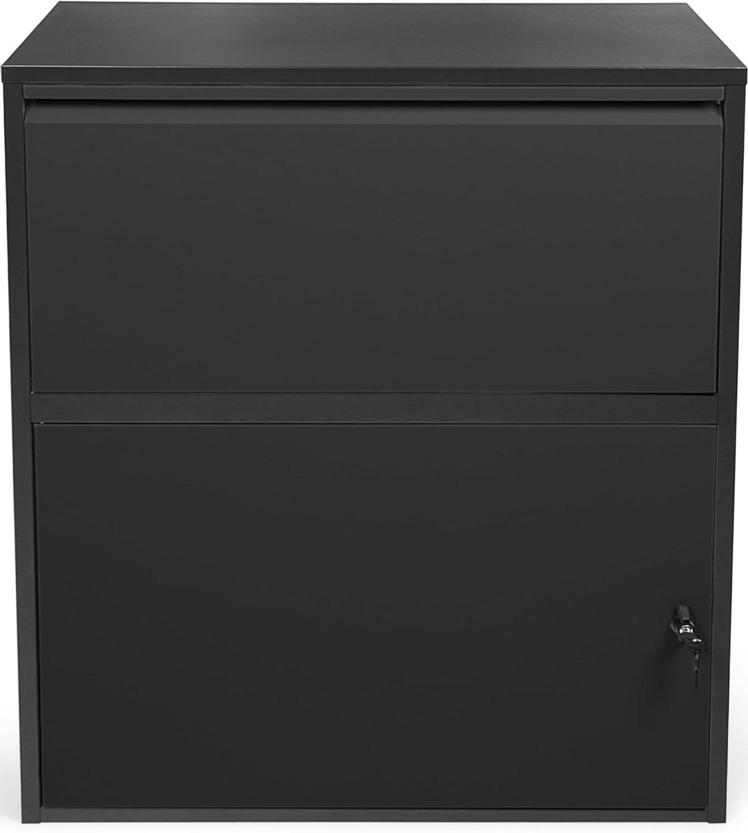 Pakketbox - Brievenbus pakketten - Veilig post ontvangen - Contactloos pakketten aannemen - 103 cm hoog - Zwartgrijs