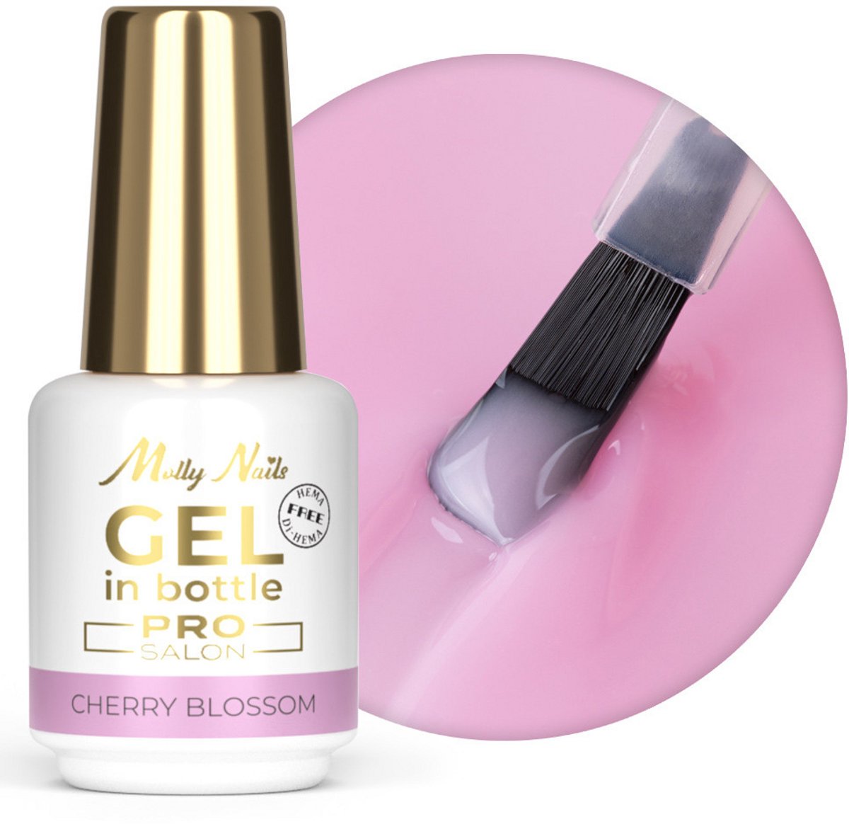 Molly Nails Pro Salon - Gel nagellak - Cherry Blossom - HEMA/Di-HEMA Vrij - 15g