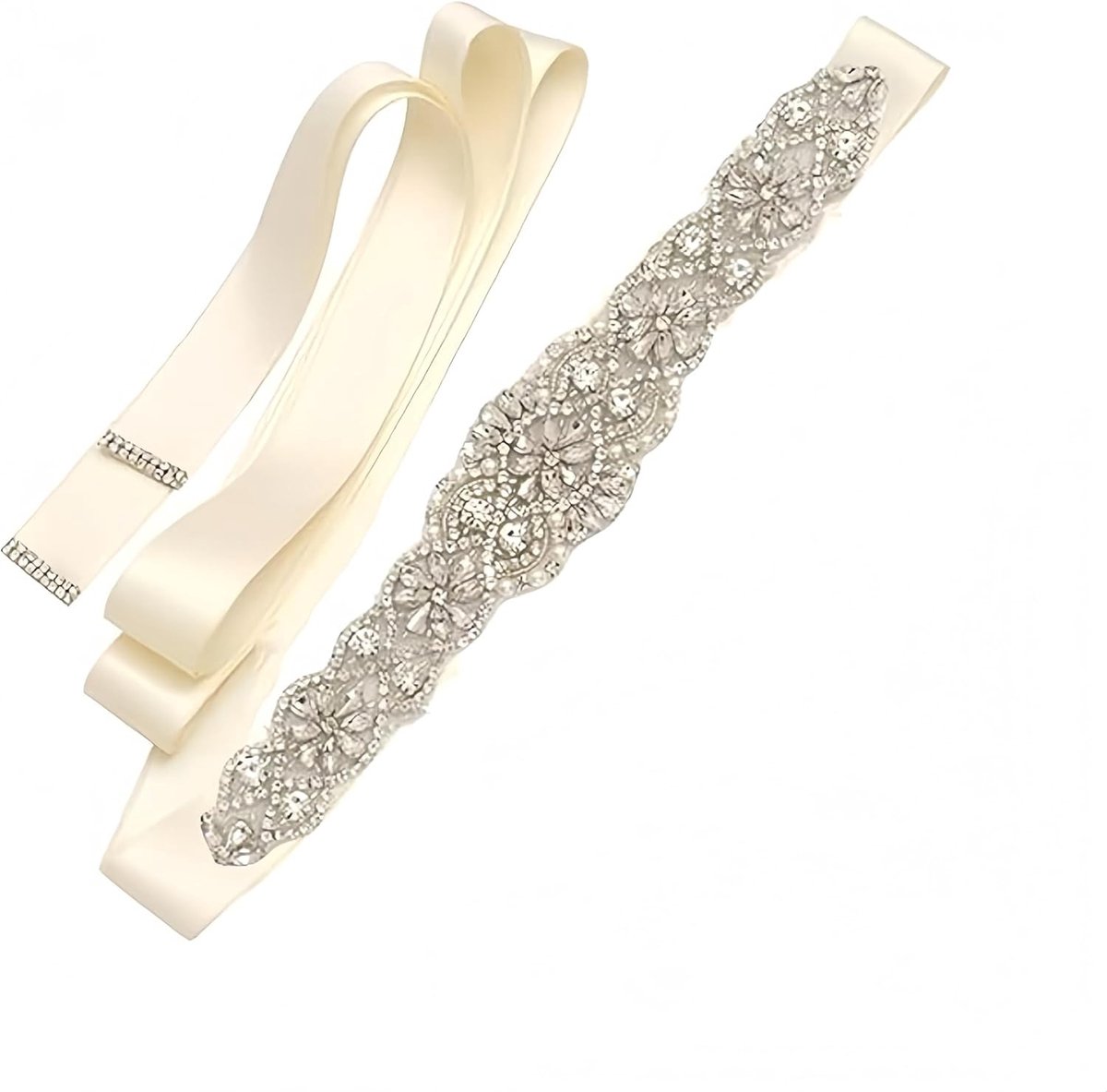 Elegante Strass Bruidsriem voor Vrouwen - Perfect voor Bruiloften, Feesten en Prom Avonden
