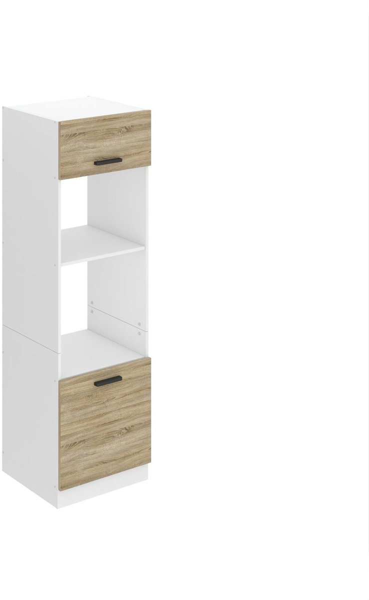 BELINI Magnetronkast SSP 60x204 cm met 2 Deuren en 2 Planken - Sonoma Eiken
