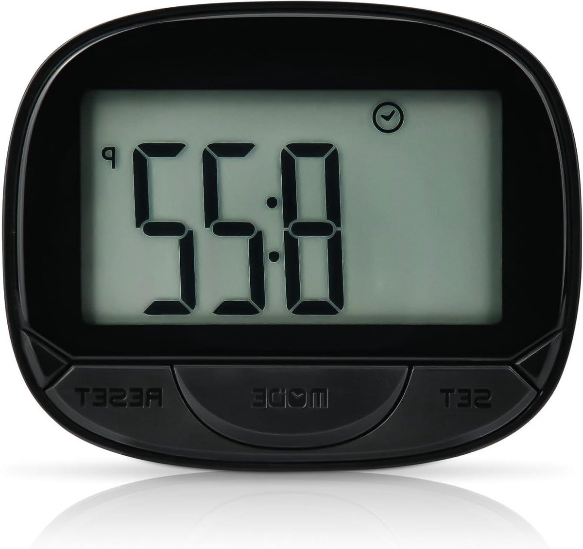 Digitale Stappenteller - Clip-on Teller - Fitness Doelen - 3D Sensor - 5.5 CM - Zwart