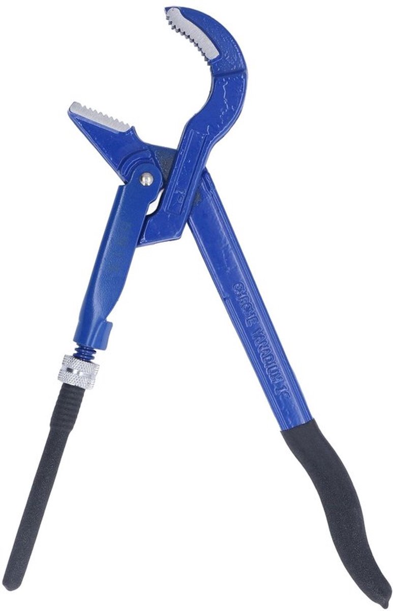 Universele Pijpsleutel met 45° Gebogen Kaken - Hoogwaardige Waterpomptang voor Sanitair