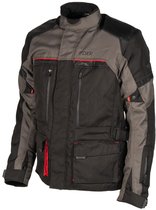 DXR Motorjas - Roadtrip - Zwart Donkergrijs Rood - XXXXXL