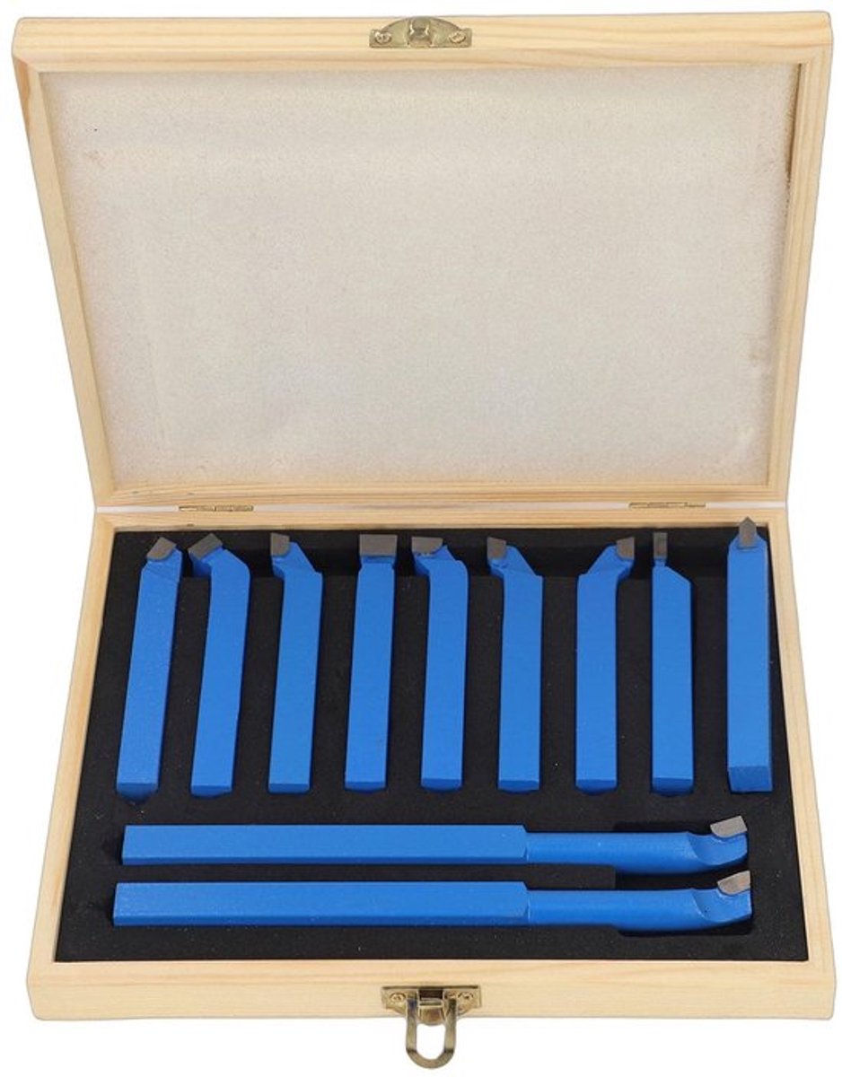 Draaigereedschap Set 11-Delig - Hardmetalen/Koolstofstaal - Hoge Hardheid - Slijtvastheid - Draaibank - Hoge Verwerkingssnelheid - Snijgereedschap