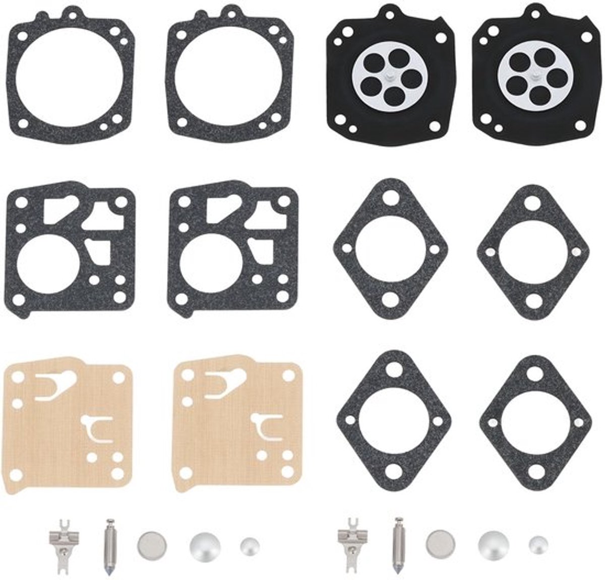 Carburateur Revisieset - Compatibel met Tillotson HS-232D/HS-232E/HS-236A - Duurzaam Materiaal - Verbeterde Motorprestaties - Eenvoudige Installatie - Inclusief Pakkingen/Membraan - Revisieset