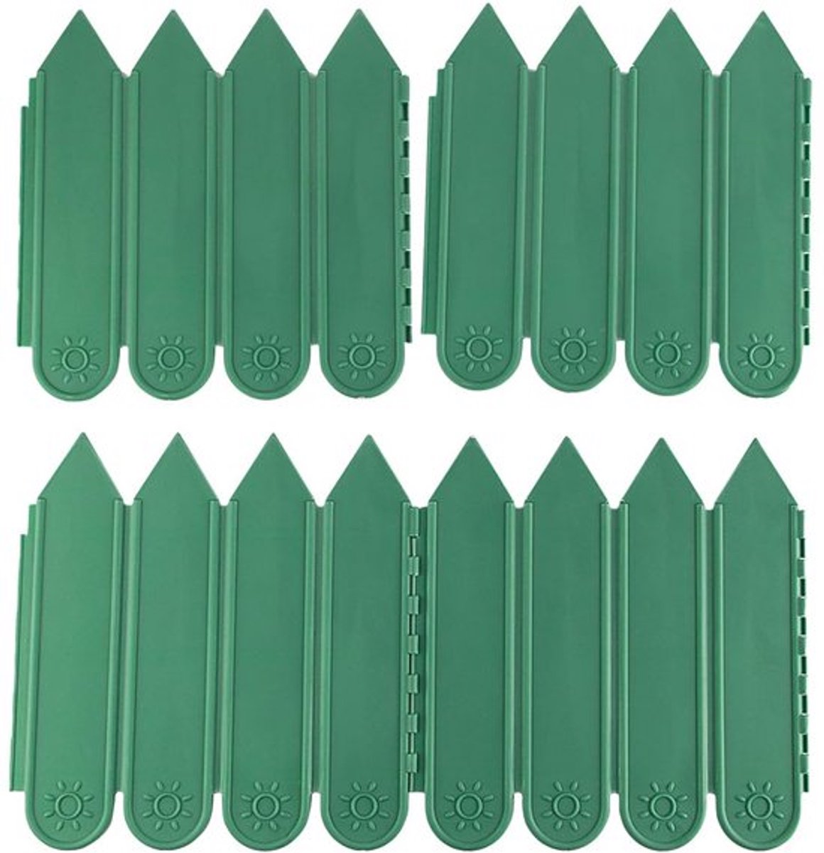 Gazonrand Flexibel - Kunststof Tuinrand - 10PCS Borderrand - Tuinomheining - Duurzaam - Moderne Groene Kleur