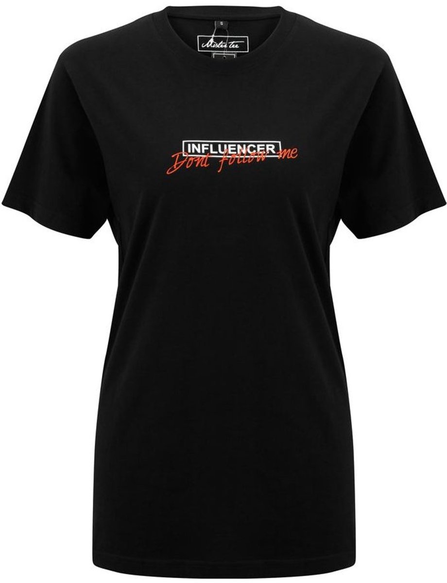 Mister Tee Dames-T-shirt Ladies D’on’t Follow ME Zwart