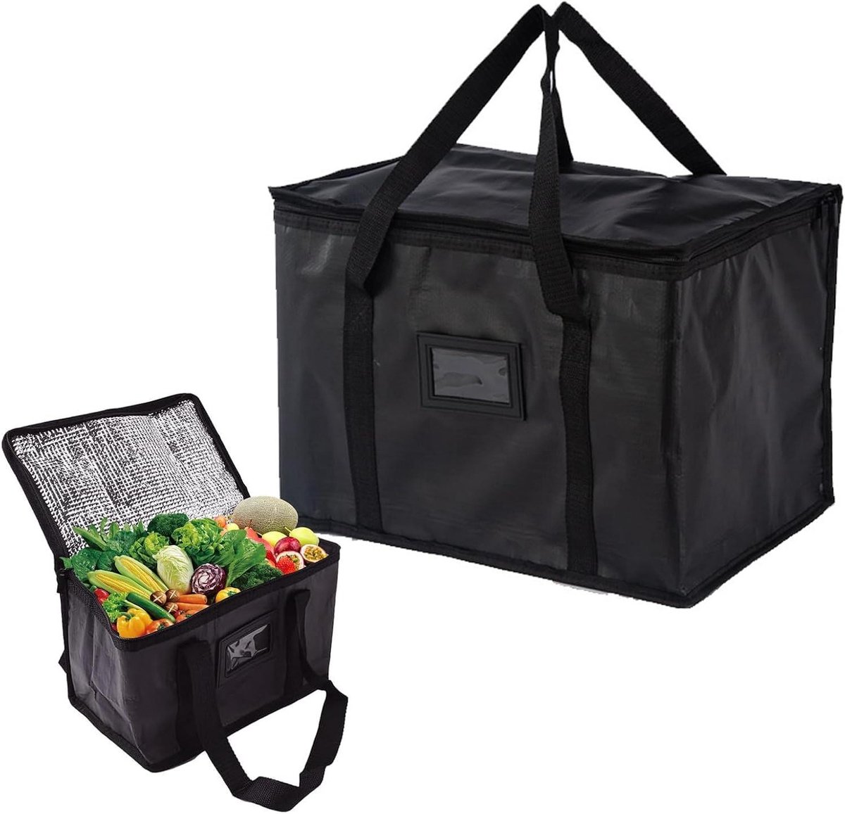 Koeltas - Isolatietas Boodschappentas - Eten Vers Houden - Opvouwbaar Lekvrij - 70 Liter - Zwart