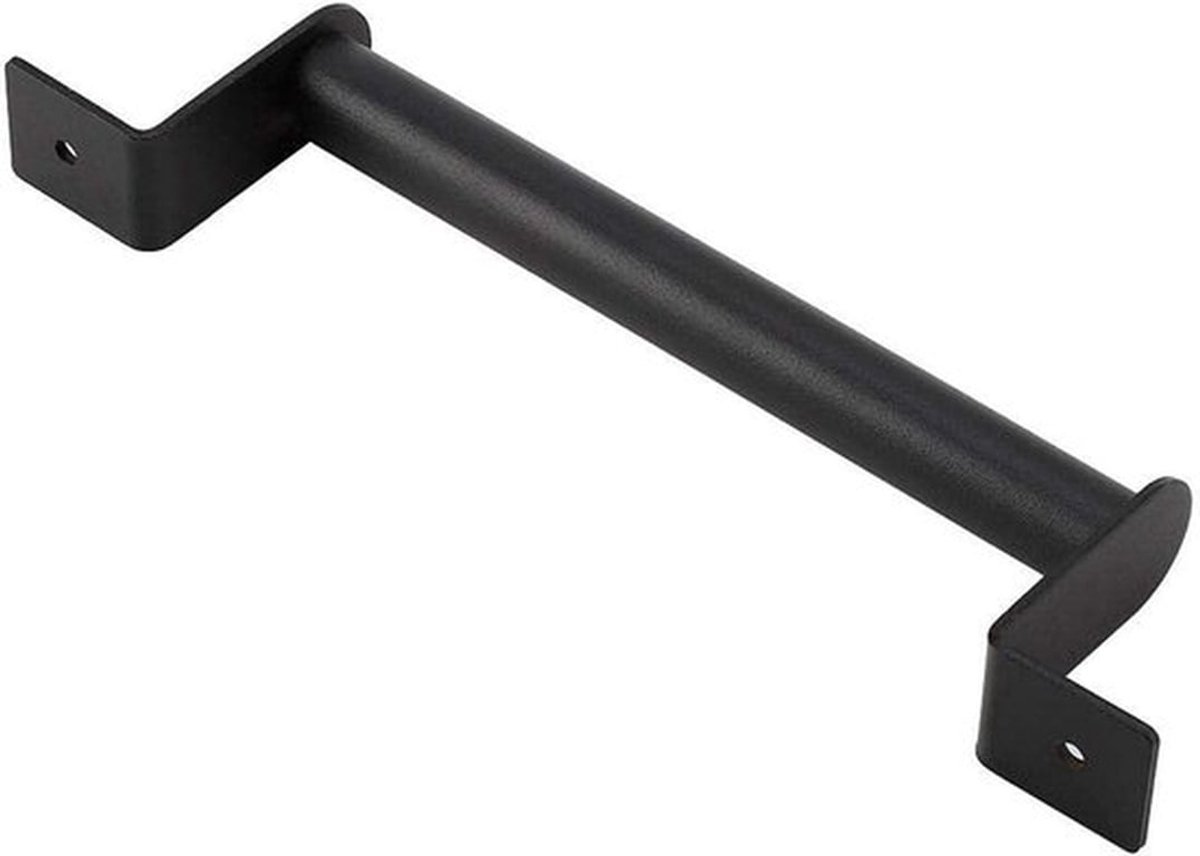 Deurgreep Zwart - Heavy Duty Koolstofstaal - Lange Handgreep - Voor Schuurdeur/Kastdeur - Eenvoudig te Installeren - Comfortabel Vast te Pakken - Deurklink