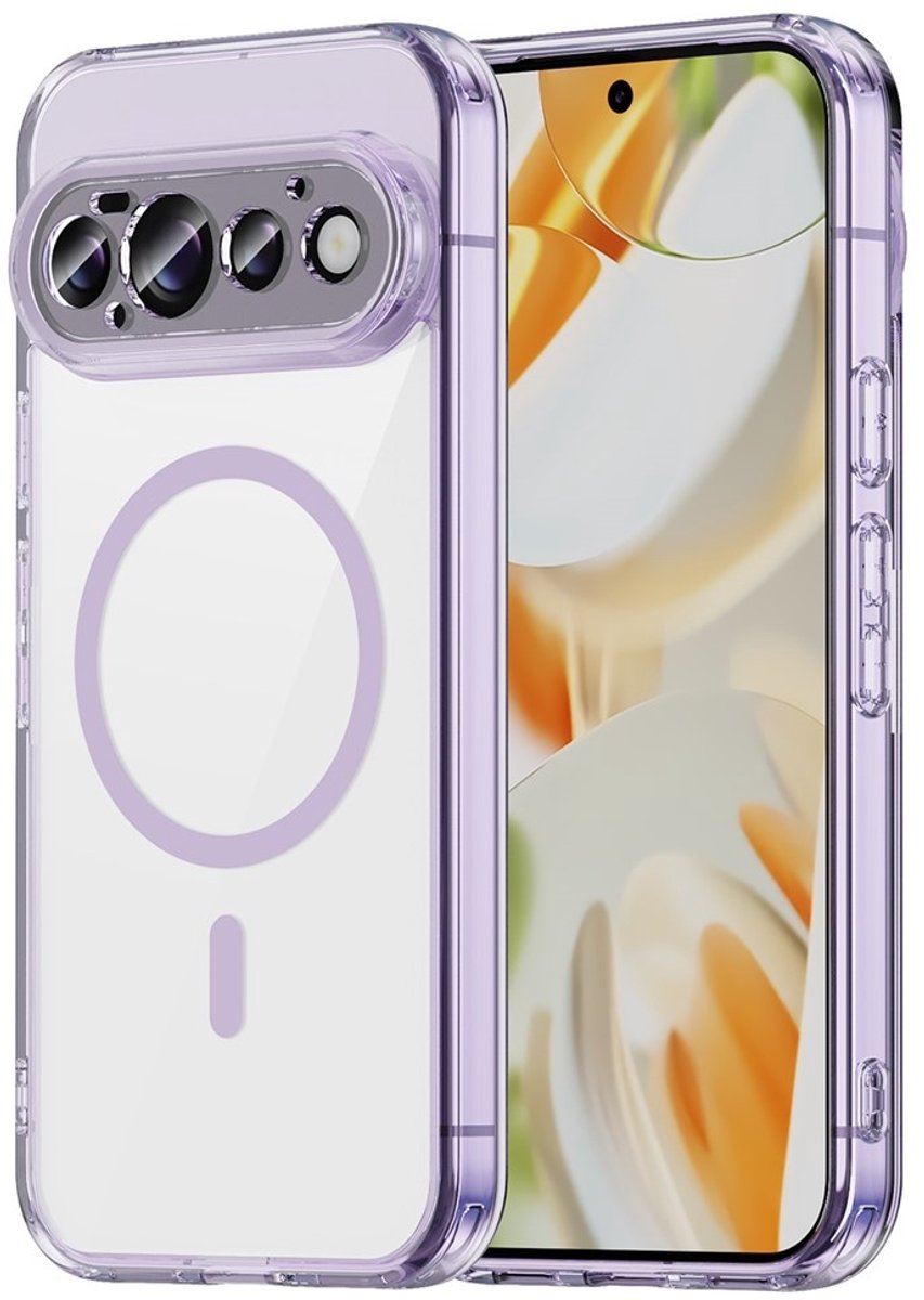 Coverup Hoesje - Geschikt voor Google Pixel 11 Hoesje - Coverup Clear TPU Back Cover - MagSafe Compatible - Paars