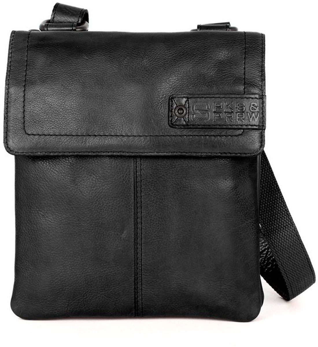Leren Crossbodytas - Jake - Zwart