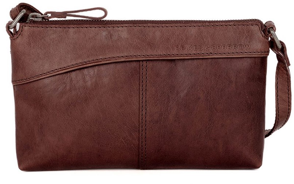 Leren Crossbodytas - Merlin - Donkerbruin
