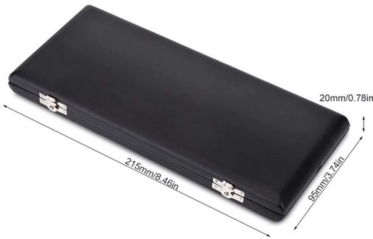 Rietcase voor 10/12/20 stuks - Hobo/Klarinet Rietopbergcase - PU Materialen - Zwart - Compact en Lichtgewicht - Rietopberger