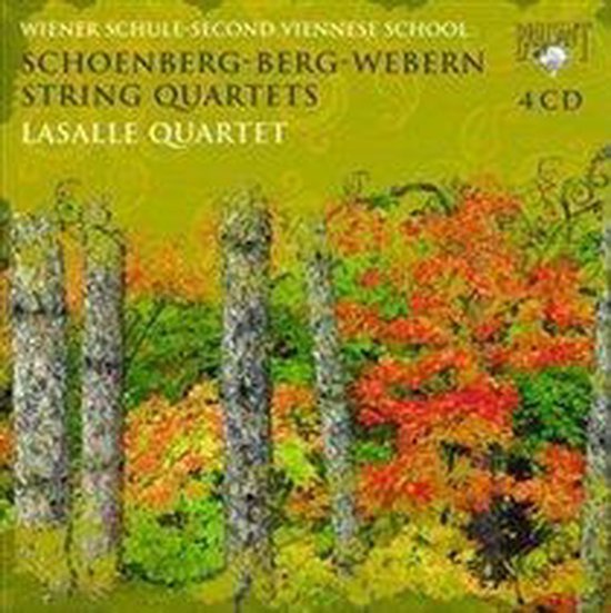 4CD's Schönberg Berg Webern String Quartets LaSalle Quartet Wiener Schule